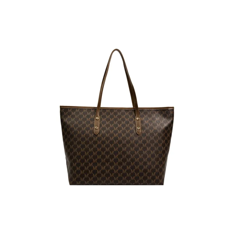 Single Warehouse PU Handheld Underarm Shoulder Bag Regular Women's Ecru/Coffee/Black-6