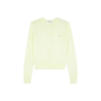 Maison Kitsune BABY FOX Series Knitwear Women's Bright Yellow
