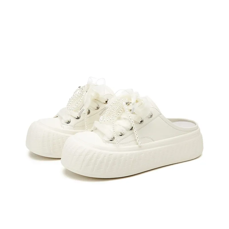 Jin Baichuan Fringe Abrasion Resistant Closed Toe Slippers Women's-2