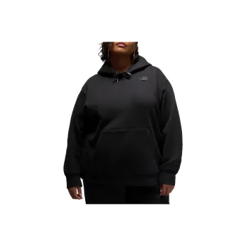 JORDAN Flight Fleece Women's Satin Lined Pullover Hoodie Plus Size
