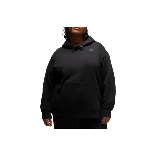 JORDAN Flight Fleece Women's Satin Lined Pullover Hoodie Plus Size