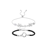 Mobius Four-Leaf Clover Couple Rope Bracelet