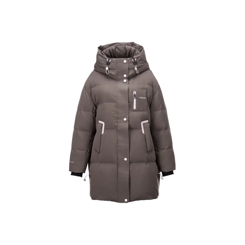XIANGYING Down Jacket Women's Coffee-0
