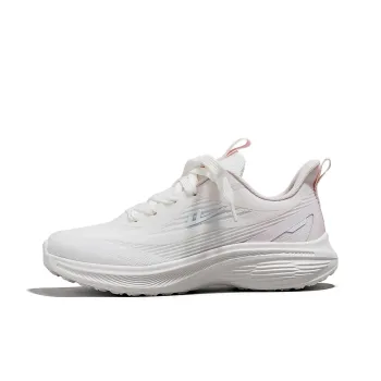 Warrior Non slip, Wear resistant, Impact resistant Low Top Casual Running Shoes Women's White Pink