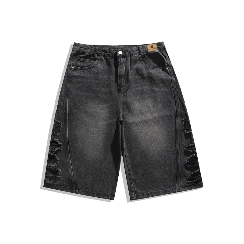 Love Monster Denim Shorts Unisex-0