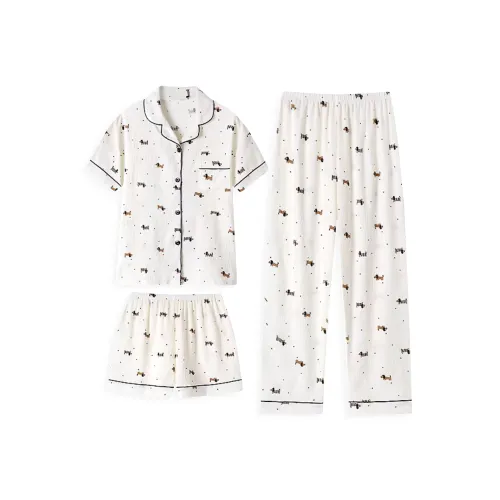 XIAFENYAN Pajama Set Women's Apricot