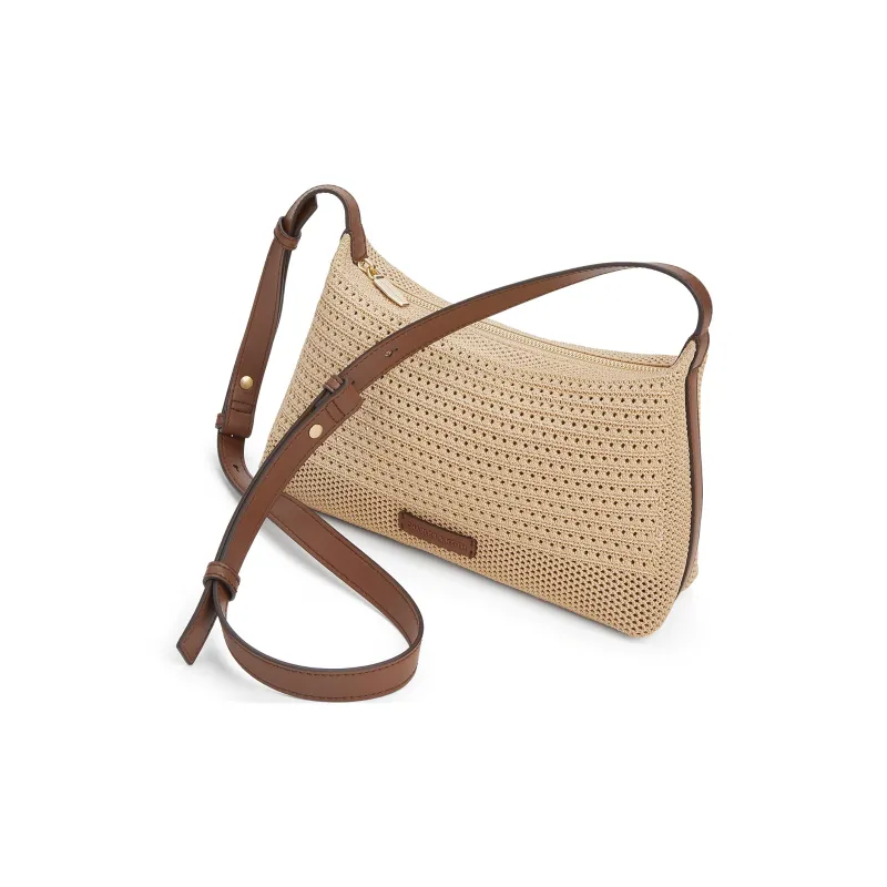 CHARLES&KEITH PU, Textile Mixture Crossbody Bag, Shoulder Bag Trumpets Women's Multicolor-2