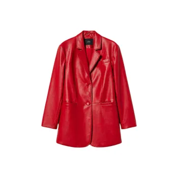 Twinset Faux leather Blazer