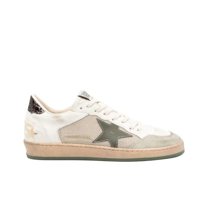 Golden Goose Ball Star Low Top Skateboard Shoes Men's White-1