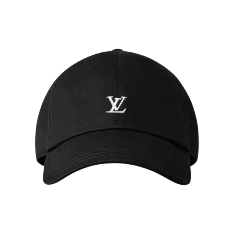 LOUIS VUITTON Cotton, Cotton Fabric Baseball Caps Women's Black-0