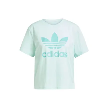 Adidas Originals Adicolor Trefoil Regular T Shirt Women's Semi Shimmer Aqua Green