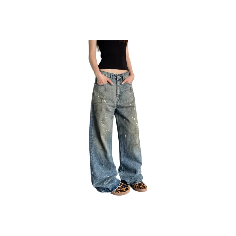 Jeans Unisex Blue Tone Single Item-0