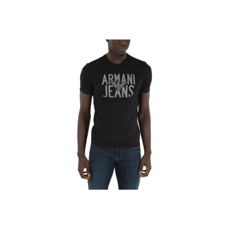ARMANI JEANS T-Shirts Men Black-0