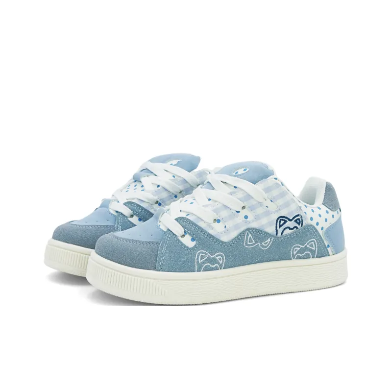ALI THE FOX Skateboard Shoes Women's Low Top Guava Pink/Light Yellow/Beige Pink/Light Blue-20