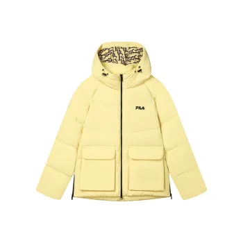 FILA Down Jacket Women's Yellow Flower Honeysuckle