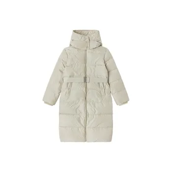 LACOSTE Down Jacket Women's Beige Yellow