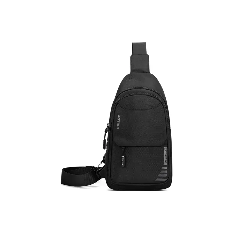 Single Warehouse Nylon One Shoulder Sling Bag Regular Men's Gray/Black/Army Green/Dark Blue-9
