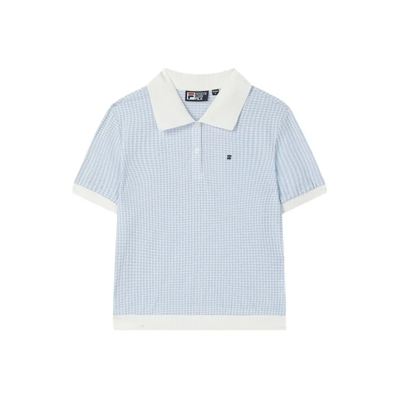 FILA Polo Shirt Women's Ice Heart Blue-0