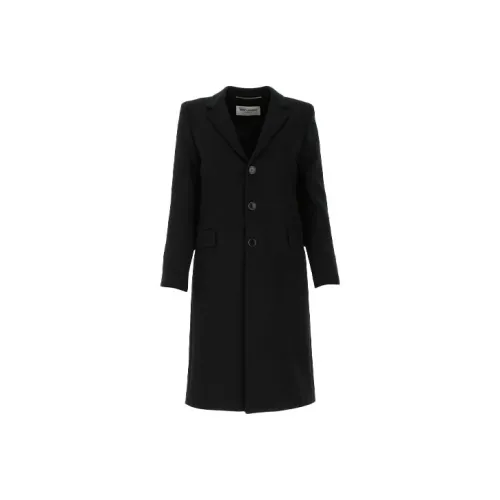SAINT LAURENT Coats Women's Black