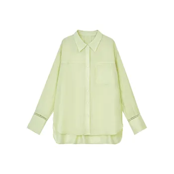 ELF SACK Shirt Women's Elegance Light Yellow Green