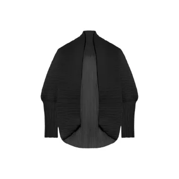 MaxMara Vesuvio Pleated Open Front Shrug