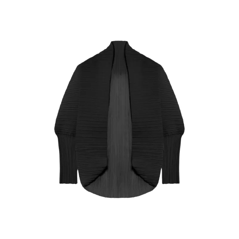 MaxMara Vesuvio Pleated Open Front Shrug-0