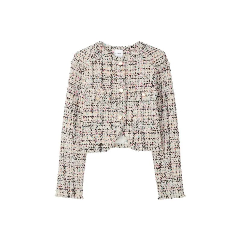 St. John Tweed Cropped Jacket-0