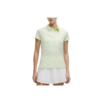 Lululemon Quick Dry Polo Shirt Women's White Green/Hilltop Checkerboard White Herbal