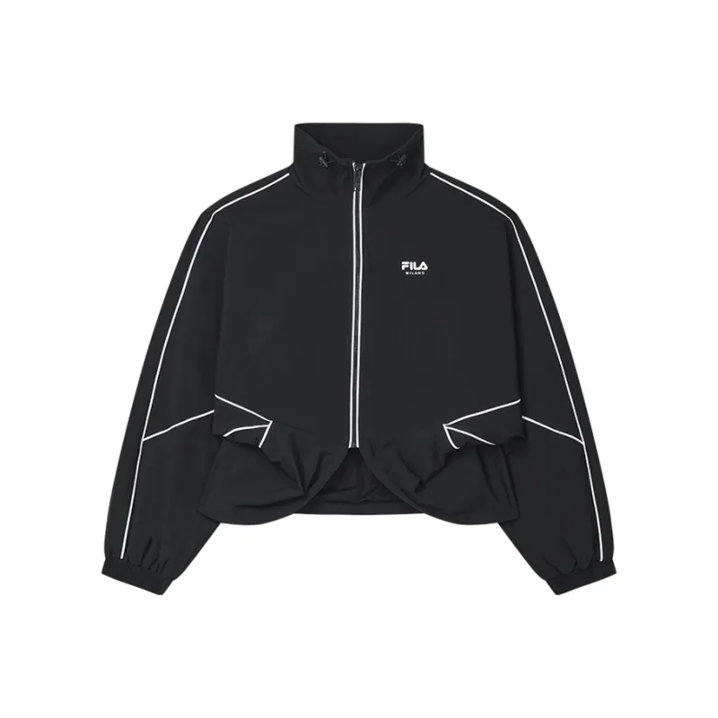 FILA FILA MILANO Italian Luxury Sports Collection Jackets Coats Women's Jet Black-0