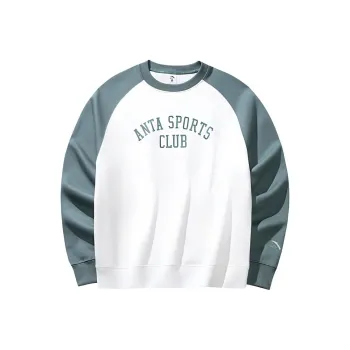 Anta Life Collection Sweatshirt Women's Ivory White/Shirt Tree Green