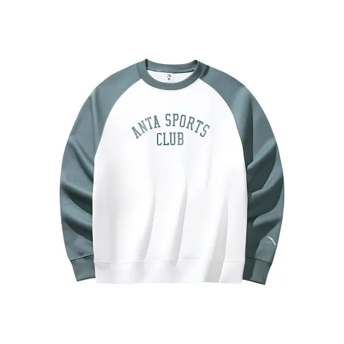 Anta Life Collection Sweatshirt Women's Ivory White/Shirt Tree Green