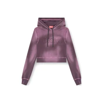 DIESEL F Slimmy Cropped Drawstring Hoodie