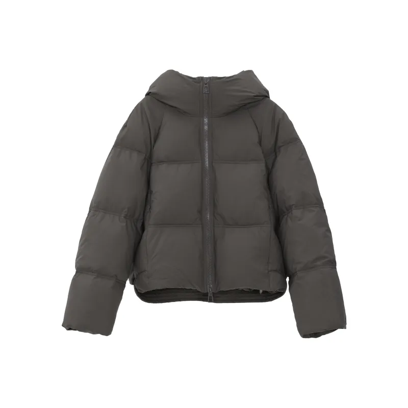 Fstudio Hooded 90 Fill Power White Duck Down Puffer Jacket Cropped Down Jacket Coat Women's-2