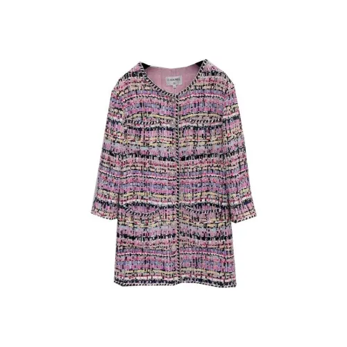 CHANEL Coats Women's Purple
