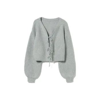 Beams Knitwear Women's Gray Blue