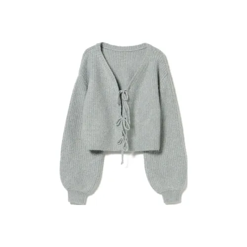 Beams Knitwear Women's Gray Blue