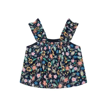 ELF SACK Shirt Women's Black Floral