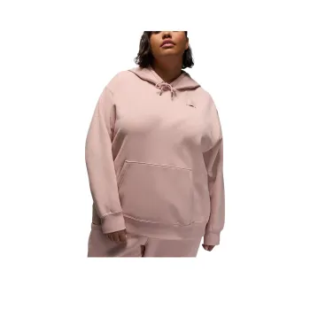JORDAN Flight Fleece Women's Satin Lined Pullover Hoodie Plus Size