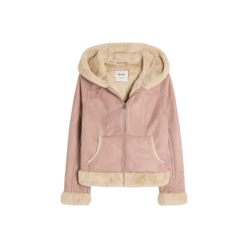 Hollister Jackets & Coats Women's Pink-0