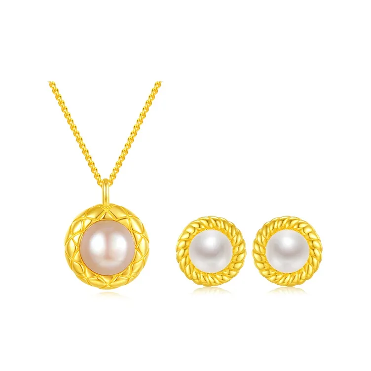 CHOW TAI SENG Pearl Stud Earrings Women's-6