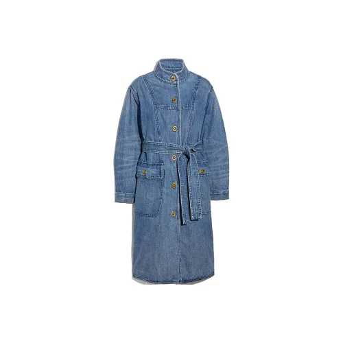 COACH Coats Women's Blue