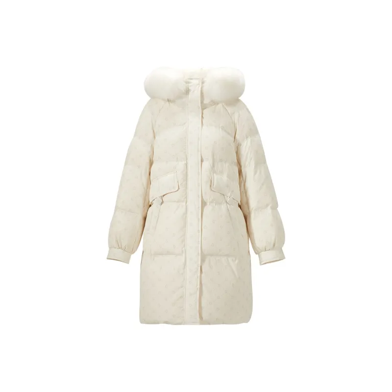 XIANGYING Down Jacket Women's Beige-2