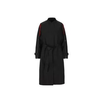 Ferragamo Zip detail Belted Trench Coat