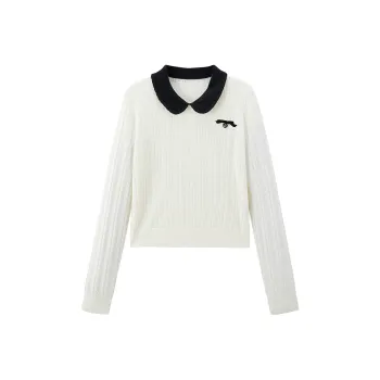 LEDIN Knitwear Women's Mist White