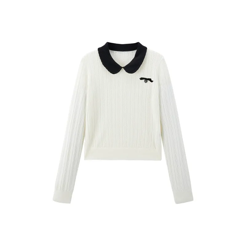 LEDIN Knitwear Women's Mist White-0