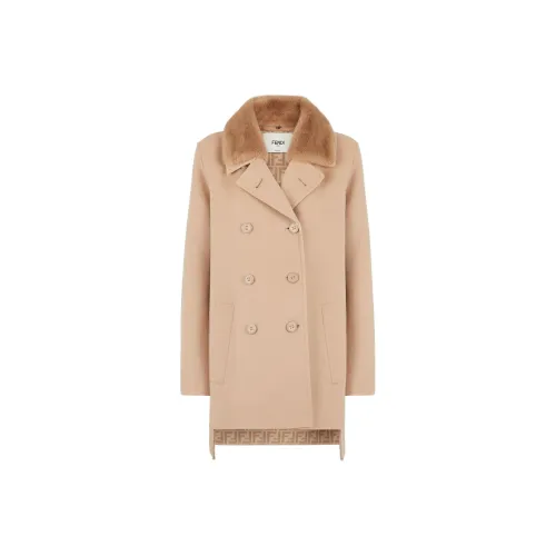 FENDI Coats Women's Beige