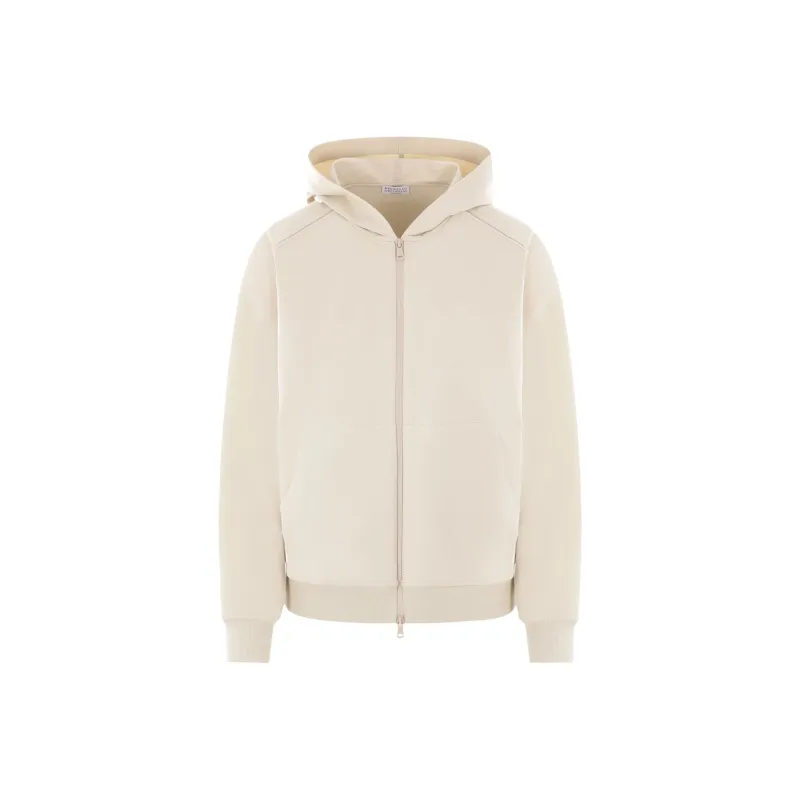 Brunello Cucinelli Stretch Lightweight Hooded Sweatshirt-0