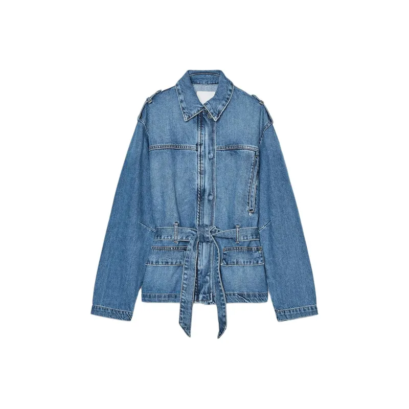ZARA Trf Jackets & Coats Women's Deep Indigo-0