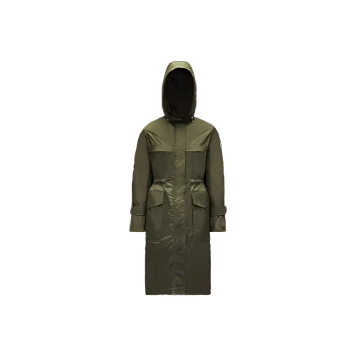 Moncler Coats Women's Tree Top Green