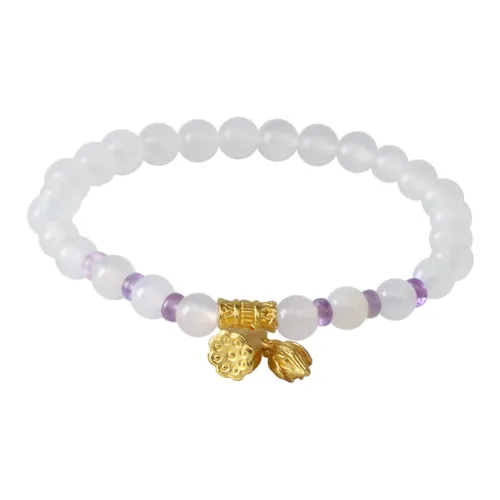 Cloudy Sky Chalcedony Bracelets Women
s